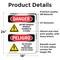 Signmission Do Not Operate Without Guards Bilingual Danger Sign, Vinyl Decal, 18in W x 24in L, 2PK OS-2PACK-DS-D-1824-VS-1160 - alternate 5
